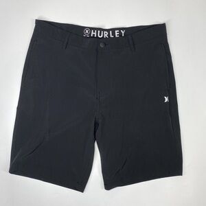 Hurley Black Athletic Chino Shorts Size 34